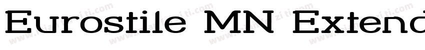Eurostile MN Extend字体转换
